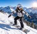 Kask Narciarski Snowboardowy MOON Biały Złoty Nadruk + Akcesoria