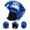 Kask Narciarski Snowboardowy MOON Dziecięcy Niebieski Mikołaj + Gratisy