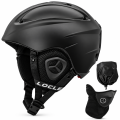 Kask Narciarski Snowboardowy LOCLE Czarny Mat + Maska Pokrowiec Gratis