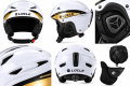 Kask Narciarski Snowboardowy LOCLE Biały + Maska Pokrowiec Gratis
