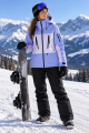 Kurtka UNISEX Snowboardowa Narciarska Fioletowa COPOZZ Membrana Wiatroszczelna