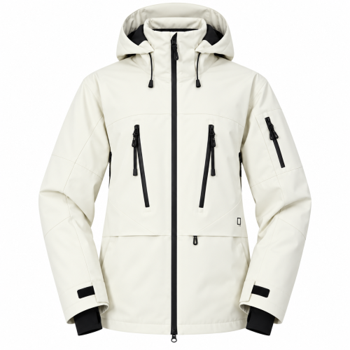Kurtka UNISEX Snowboardowa Narciarska Biały COPOZZ Membrana Wiatroszczelna