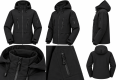 Kurtka UNISEX Snowboardowa Narciarska Czarna COPOZZ Membrana Wiatroszczelna