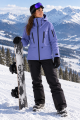 Kurtka UNISEX Snowboardowa Narciarska Fioletowa COPOZZ Membrana Wiatroszczelna