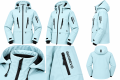 Kurtka UNISEX Snowboardowa Narciarska Błękitna COPOZZ Membrana Wiatroszczelna
