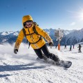 Kurtka Snowboardowa Damska JOHN SNOW Pomarańczowa Membrana