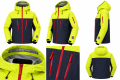 Kurtka Męska Przeciwwiatrowa Outdoor Wędkarstwo Górska Limonkowa