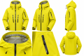 Kurtka Górska Trekkingowa Męska Hardshell Limonkowa Zieleń
