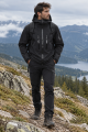 Kurtka Górska Trekkingowa Męska Hardshell Czarna