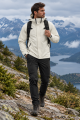 Kurtka Męska Przeciwdeszczowa Outdoor Rowerowa Trekkingowa Biała Lekka