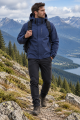 Kurtka Męska Przeciwdeszczowa Outdoor Rowerowa Trekkingowa Granatowa Lekka