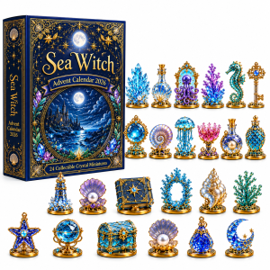 Morski Kalendarz Adwentowy Syrena i Magia Oceanu 24 Kryształowe Miniatury