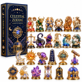 Kosmiczny Kalendarz Adwentowy Znaki Zodiaku 24 Kryształowe Miniatury Astralne