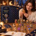 Kosmiczny Kalendarz Adwentowy Znaki Zodiaku 24 Kryształowe Miniatury Astralne