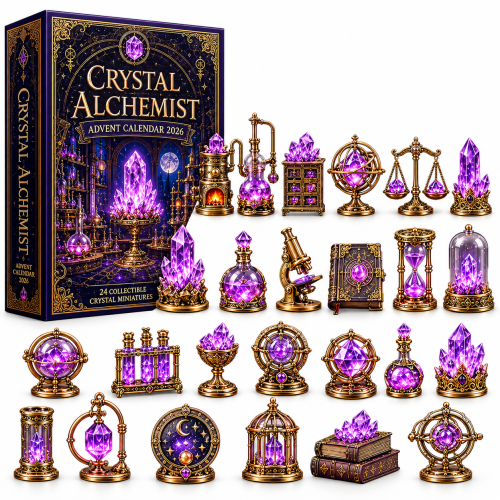 Alchemiczny Kalendarz Adwentowy Pracownia Kryształów 24 Miniatury Alchemika